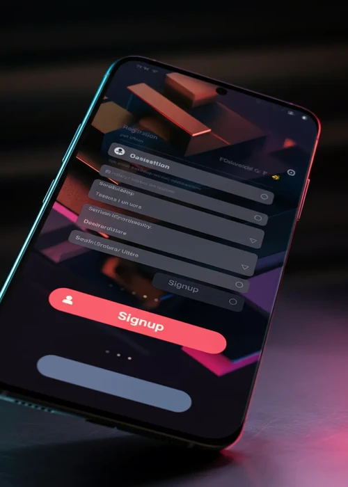 Registratieformulier Gxspin Casino met crypto-symbolen en welkomstbonusbanner